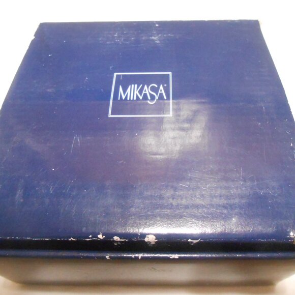 Vtg Mikasa Garden Splendor Votive Crystal Candle holder NEW in original box 🔥 - Picture 3 of 9